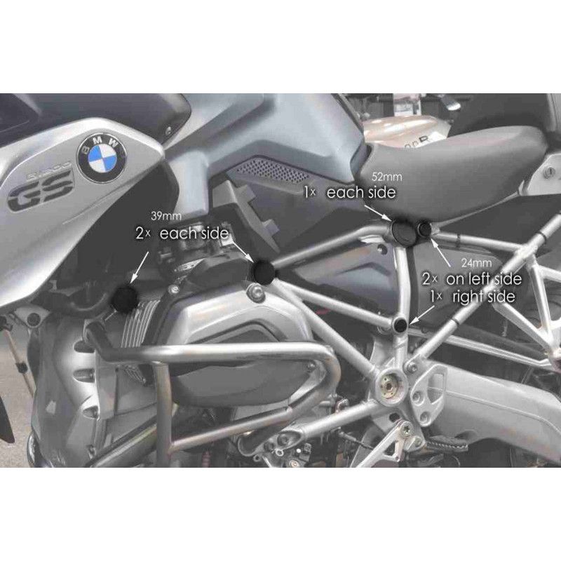 Puig Rahmenkappen fur Kawasaki Z900 2022 schwarz