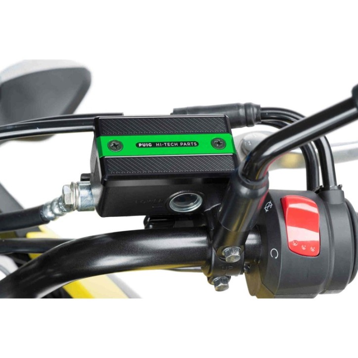 PUIG TAPPO SERBATOIO ANTERIORE PER FLUIDO FRENO SUZUKI GSX-S750 17-21 VERDE