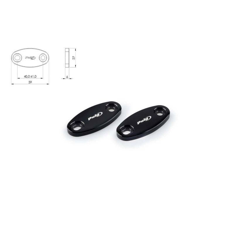 puig tappo foro specchietto per honda cbr650f 17-18 nero