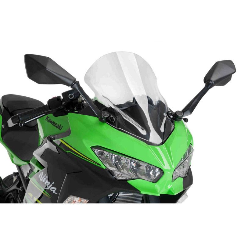 racingbike hp racing screen for kawasaki ninja 400 23-24 light smoke