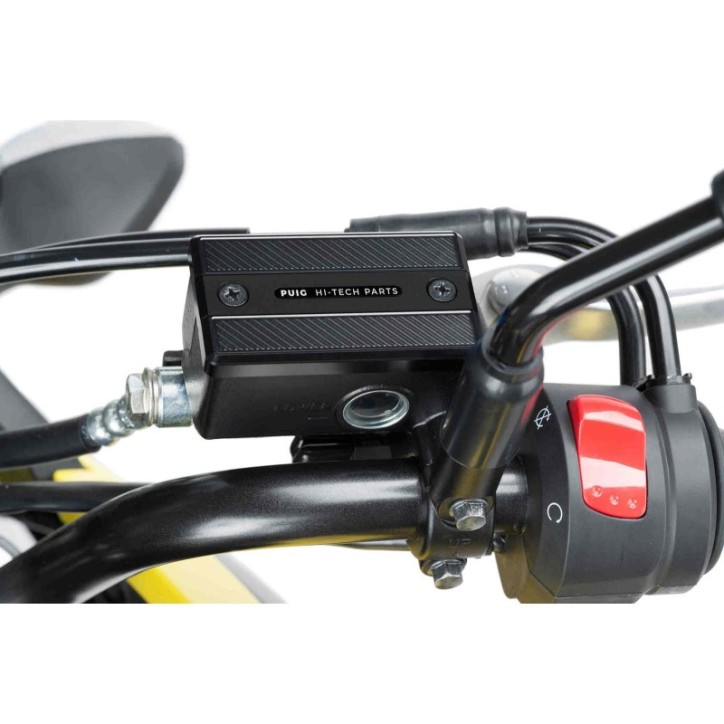 PUIG TAPPO SERBATOIO ANTERIORE PER FLUIDO FRENO SUZUKI DL1000XT V-STROM 17-19 NERO