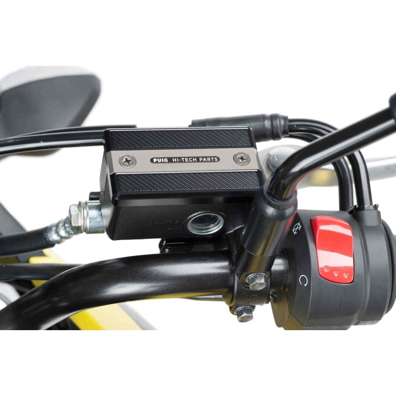 PUIG TAPPO SERBATOIO FLUIDO FRENO PER SUZUKI DL1050 V-STROM ANNO 17'-19' COLORE SILVER