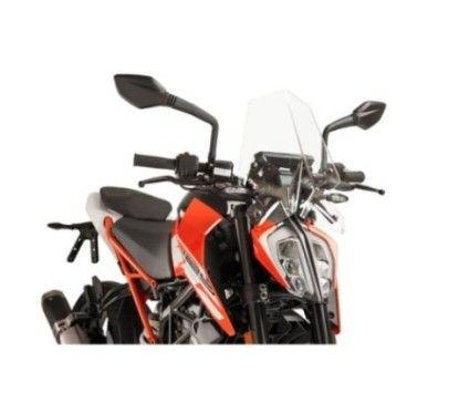 puig naked ng sport windshield for ktm 125 duke 17 23 clear