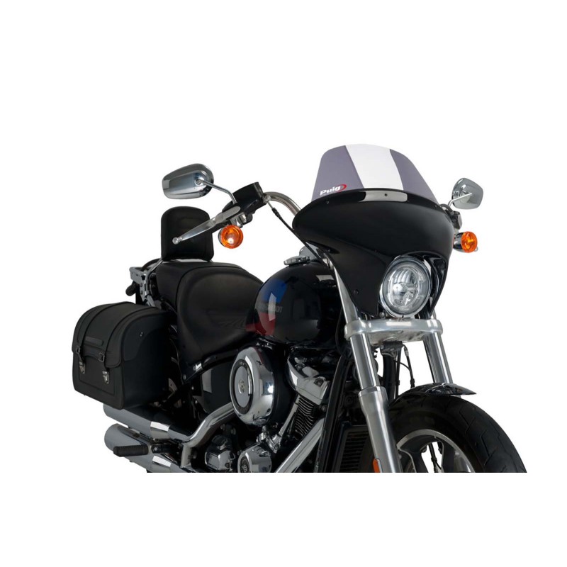 Puig Batwing SML Touring-Windschutzscheibe fur Harley D Softail Low Rider FXLR 18 20 leicht getont
