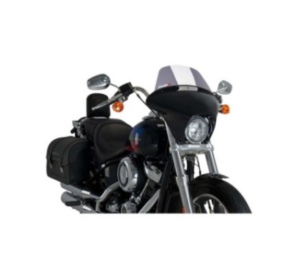 Bulle Puig Batwing SML Touring pour Harley D-Softail Low Rider FXLR 18-20, fumee claire
