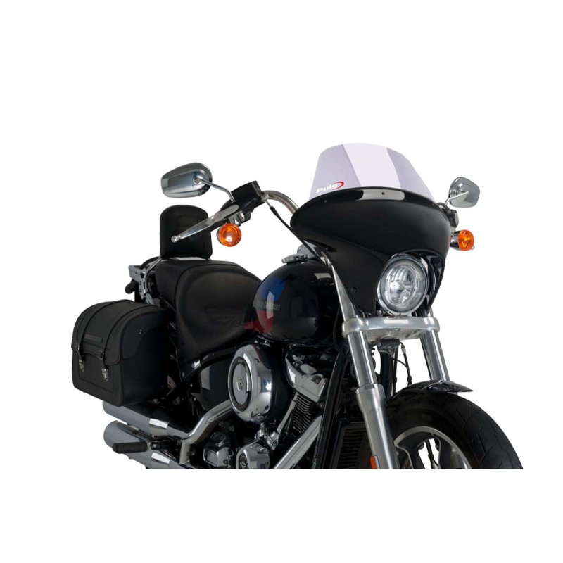 PUIG CUPOLINO BATWING SML TOURING PER HARLEY DAVIDSON SOFTAIL LOW RIDER FXLR ANNO 18-20 COLORE TRASPARENTE