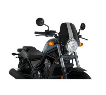 puig naked ng sport screen for honda cmx500 rebel 2025 black