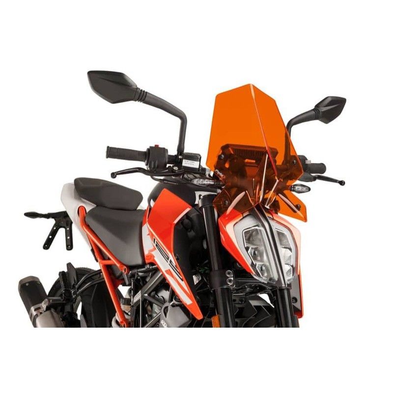 Bulle Puig Naked NG Sport pour KTM 390 Duke 17-23 orange