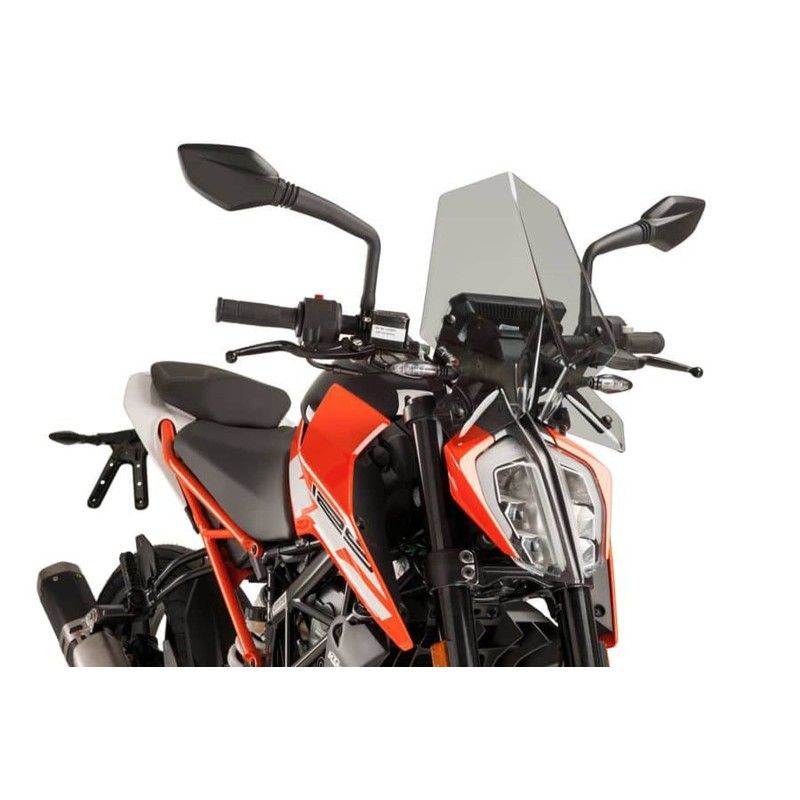 puig cupolino naked ng sport per ktm 390 duke 17 23 fume chiaro