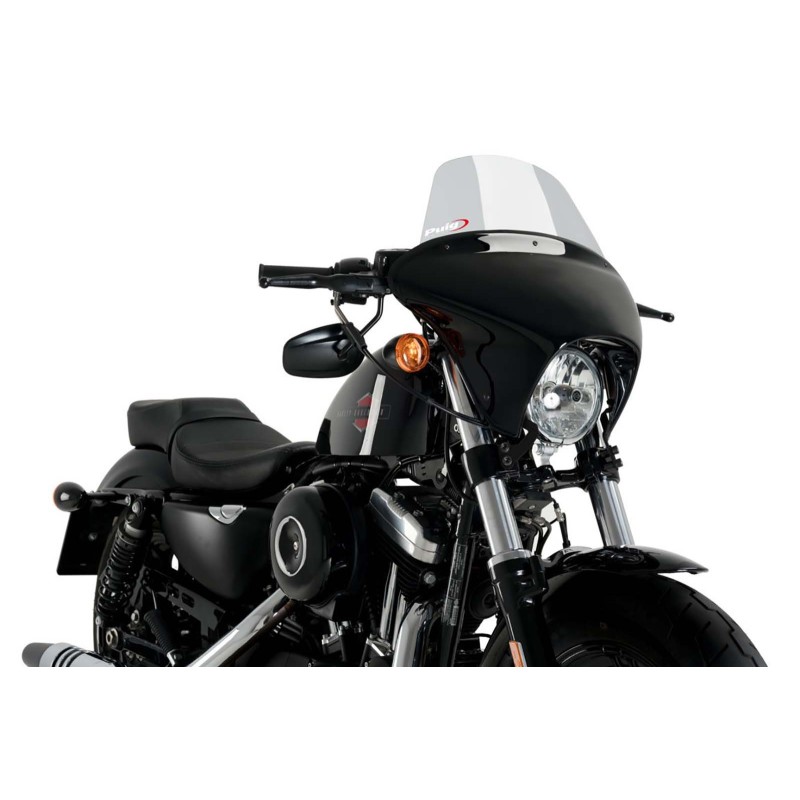 PUIG CUPOLINO BATWING SML TOURING PER HARLEY DAVIDSON SPORTSTER FORTY-EIGHT SPECIAL XL1200XS ANNO 18-20 COLORE FUME CHIARO