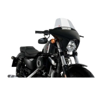 Puig Batwing SML Touring-Windschutzscheibe fur Harley D Sportster Forty Eight Special XL1200XS 18 20 leicht getont
