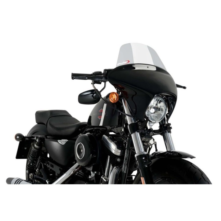 PUIG BATWING SCREEN SML TOURING HARLEY D. SPORTSTER FORTY-EIGHT SPECIAL XL1200XS 18-20 LIGHT SMOKE