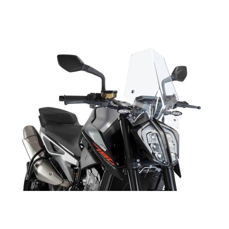 puig naked ng sport windshield for ktm 890 l duke 21 23 clear