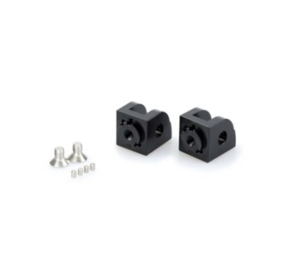 Puig verstellbare Fahrerfussrastenadapter fur Suzuki SFV650 Gladius 09 15, schwarz