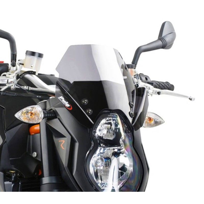 Pare-brise Puig Naked NG Sport pour KTM 990 Superduke 07-13, fume clair