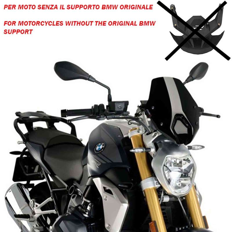 puig cupolino naked n.g. sport per bmw r1250 r 21-22 nero