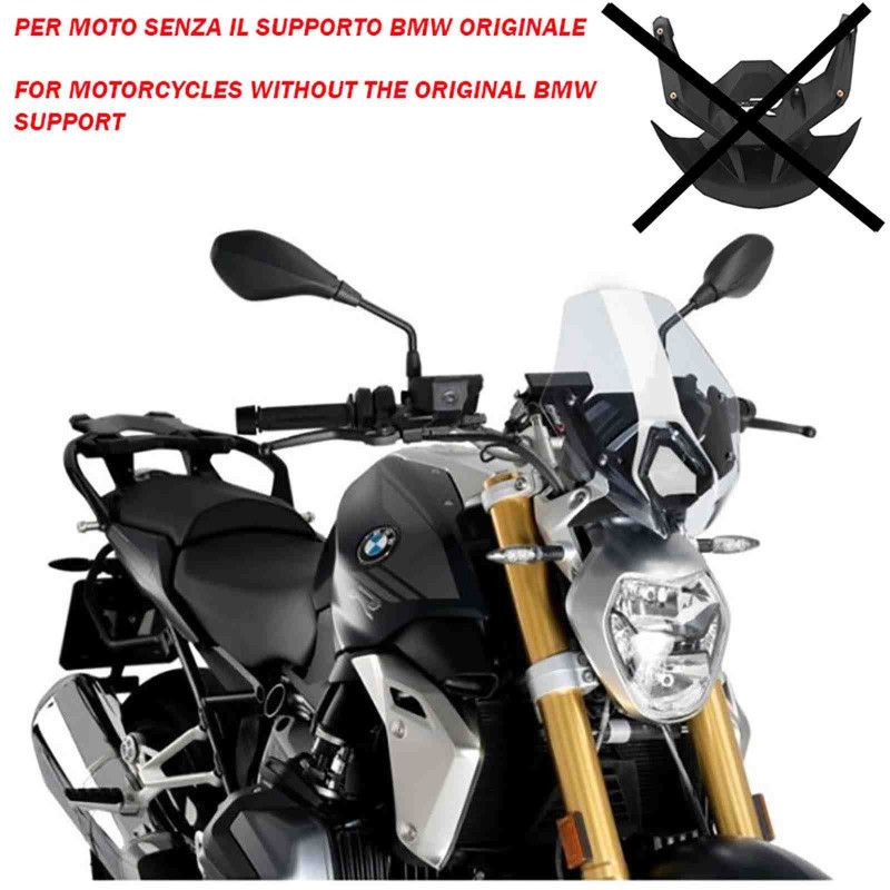 puig cupolino naked n.g. sport per bmw r1250 r 21-22 trasparente
