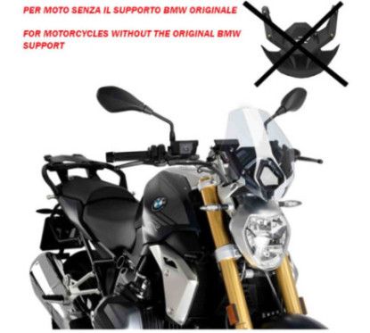 puig cupolino naked n.g. sport per bmw r1250 r 21-22 trasparente