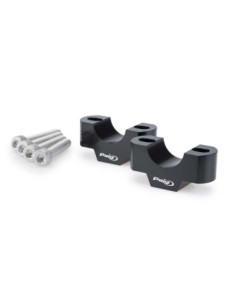 Puig Handlebar Risers Triumph Tiger 900 Rally Pro 24-26 Black - Motorcycle Accessories