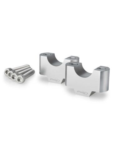 PUIG RISERS PER MANUBRI TRIUMPH TIGER 900 RALLY PRO 24-26 SILVER | Puig