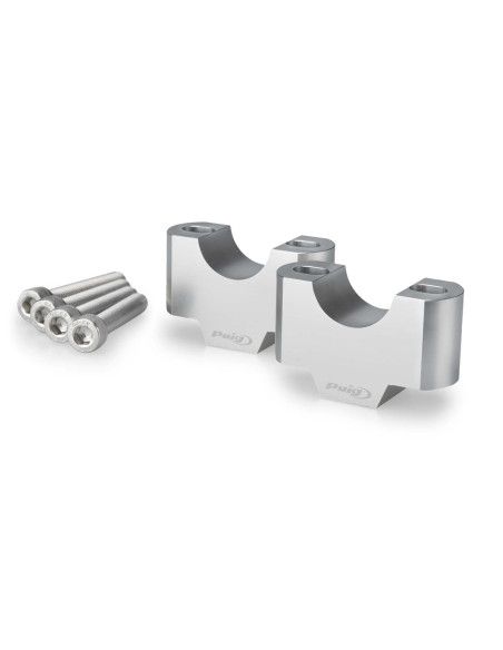 TORRETAS PUIG PARA MANUBRI TRIUMPH TIGER 900 RALLY PRO 24-26 PLATA | Puig