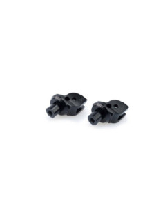 Adaptateurs de repose-pieds fixes pilote et passager Puig Ducati Streetfighter V2 2025 noir