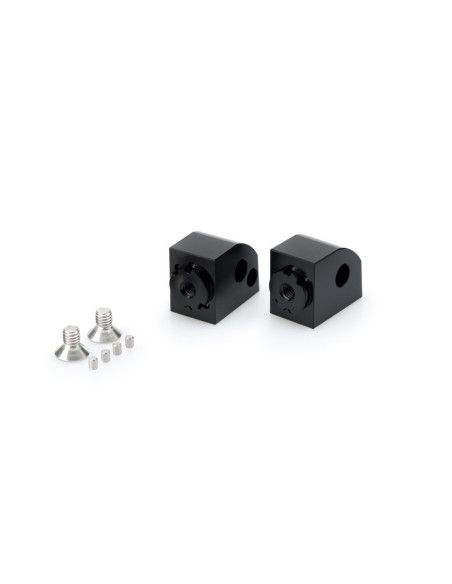 Puig adjustable passenger footrest adapters BMW R1300 R Performance 2025 black