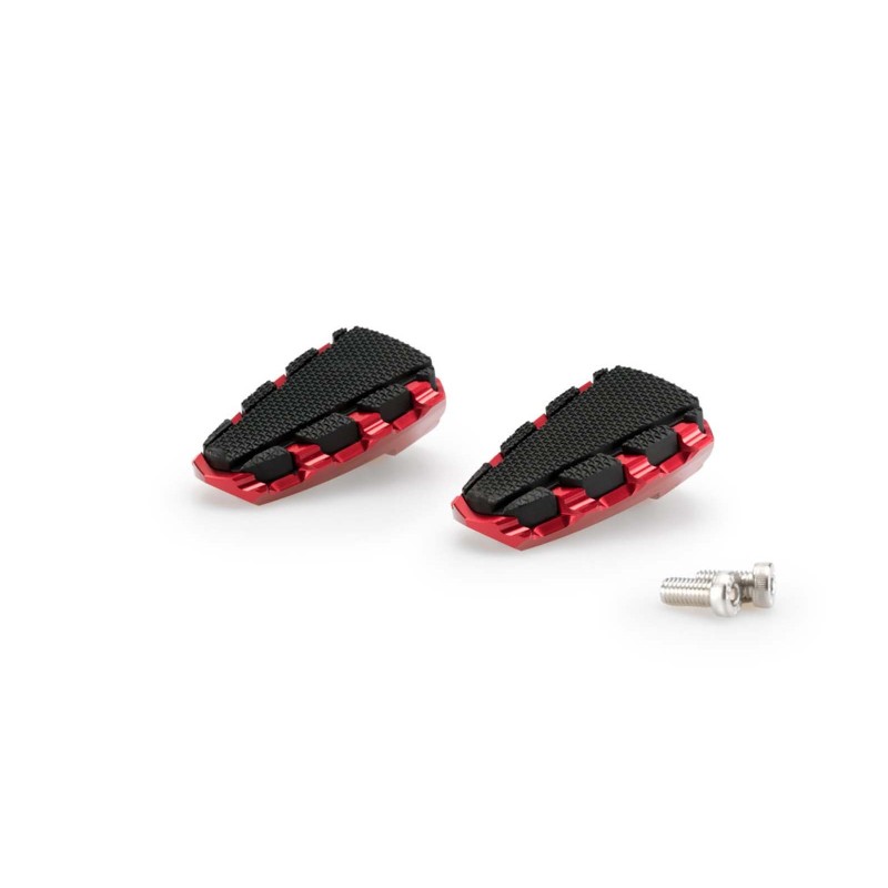 PUIG FOOTPEG TRAIL 2.0 MODEL COLOR RED - Dimensions: 86x52 mm. Weight: 130 g. - COD. 20853R - FOOTRESTS CANNOT