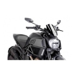 PARE-BRISE PUIG NAKED NG SPORT REGLABLE DUCATI DIAVEL 14-16 NOIR