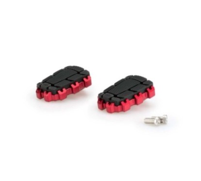 PUIG FOOTPEG ENDURO 2.0 MODEL COLOR RED - Dimensions: 86x63 mm. Weight: 440 g. - COD. 20851R - THE FOOTRESTS NOT
