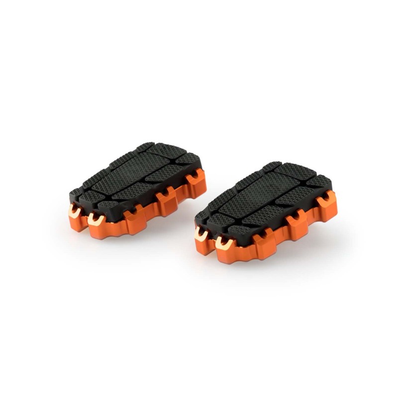PUIG FOOTPEG ENDURO 2.0 MODEL COLOR ORANGE - Dimensions: 86x63 mm. Weight: 440 g. - COD. 20851T - THE FOOTRESTS NOT
