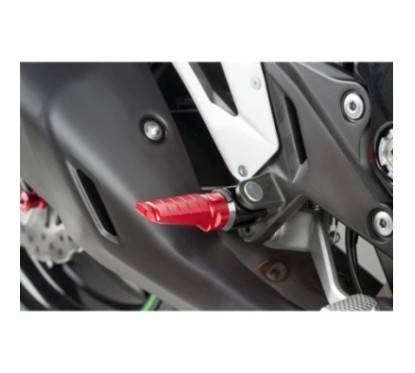 PUIG FOOTPEGS RACING MODEL COLOR RED - Dimensions: 72x27 mm. Weight: 90 g - 6301R