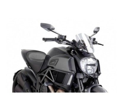 Puig Naked NG Sport verstellbare Windschutzscheibe Ducati Diavel 14 16 transparent