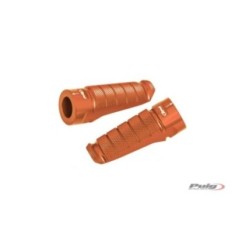 PUIG POGGIAPIEDI MODELLO RACING COLORE ARANCIONE. - Dimensioni: 72x27 mm. Peso: 90 gr