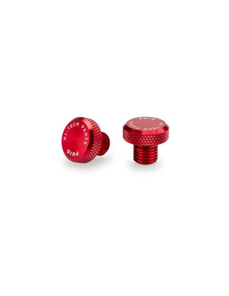 Puig mirror hole screw cap M10/125 red color