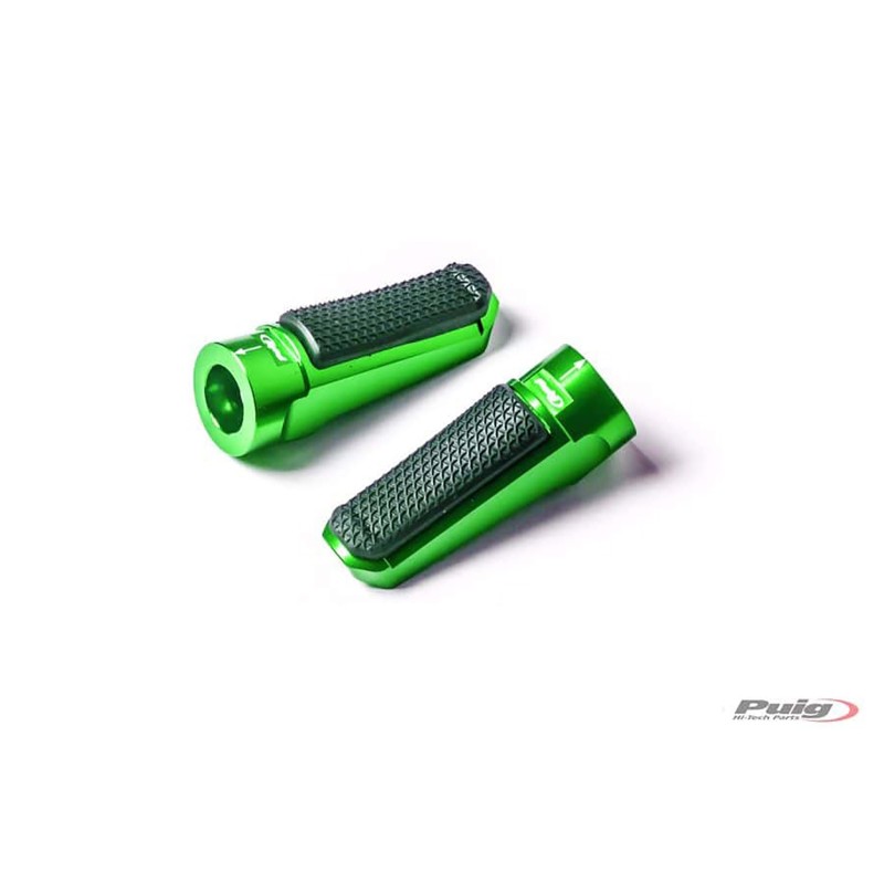 PUIG FOOTPEG SPORT MODEL COLOR GREEN - Dimensions: 72x27 mm. Weight: 90 g - 7318V