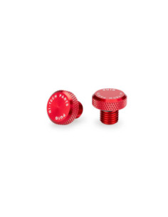 Bouchon a vis pour trou de retroviseur Puig M10/125 couleur rouge