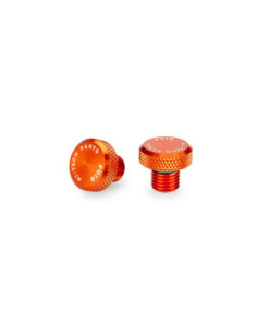 Bouchon a vis pour trou de retroviseur Puig M10/125 couleur orange