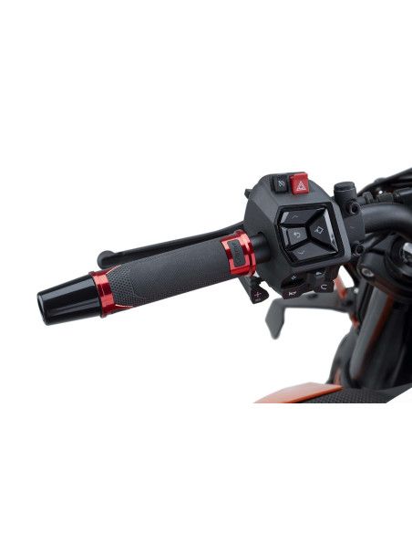 POIGNEES PUIG MODELE REVVING COULEUR ROUGE - Longueur : 119 mm. | Puig