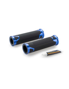 Puig Manopole Modello Revving Colore Blu - Lunghezza: 119 Mm. - Accessori Per Moto