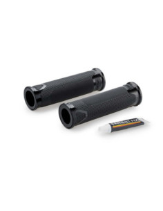 Puig Manopole Modello Revving Colore Nero - Lunghezza: 119 Mm. - Accessori Per Moto