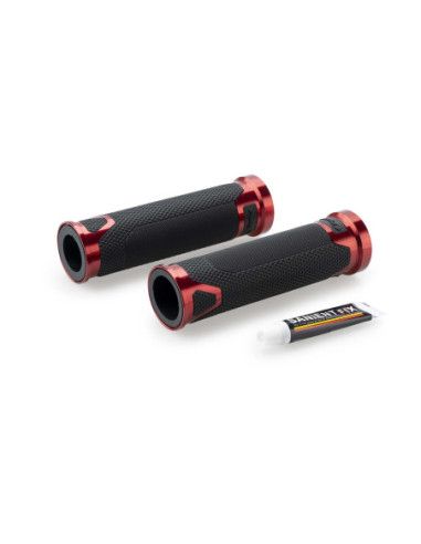 PUIG GRIPS REVVING MODEL RED COLOR - Length: 123 mm. | Puig