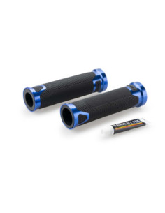 Puig Manopole Modello Revving Colore Blu - Lunghezza: 123 Mm. - Accessori Per Moto