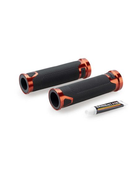 PUIG GRIPS REVVING MODEL ORANGE COLOR - Length: 123 mm. | Puig