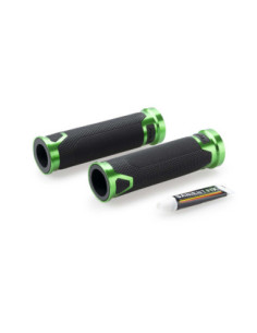 Puig Grips Model Revving Green Color - Length: 123 Mm. - Motorcycle Accessories