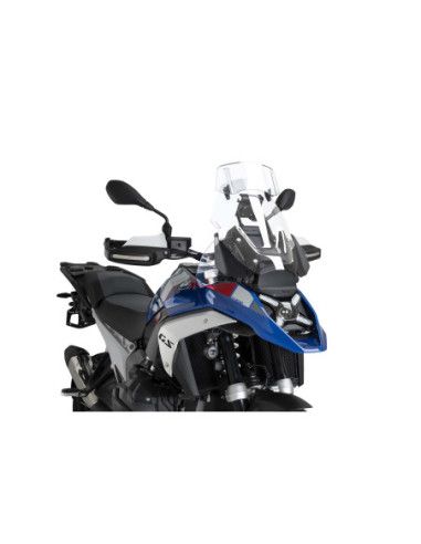 PUIG TOURING WINDSCREEN - VISOR WITH RADAR FOR BMW R1300 GS TRIPLE BLACK 23-26 CLEAR | Puig