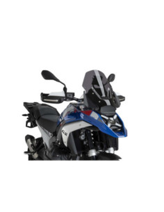 PUIG Touring-Windschutzscheibe mit Radar fUr BMW R1300 GS Triple Black 23-26 Dark Smoke