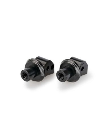 Adaptateurs de repose-pieds passager fixes Puig pour Honda NT1100 DCT 2022-24, noirs | Puig