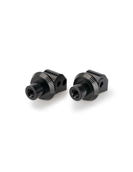 Adaptateurs de repose-pieds passager fixes Puig pour Honda NT1100 DCT 2022-24, noirs | Puig