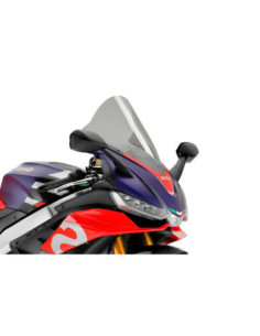 PUIG R-RACER WINDSCREEN FOR APRILIA RSV4 1100 FACTORY 21-24 LIGHT SMOKE